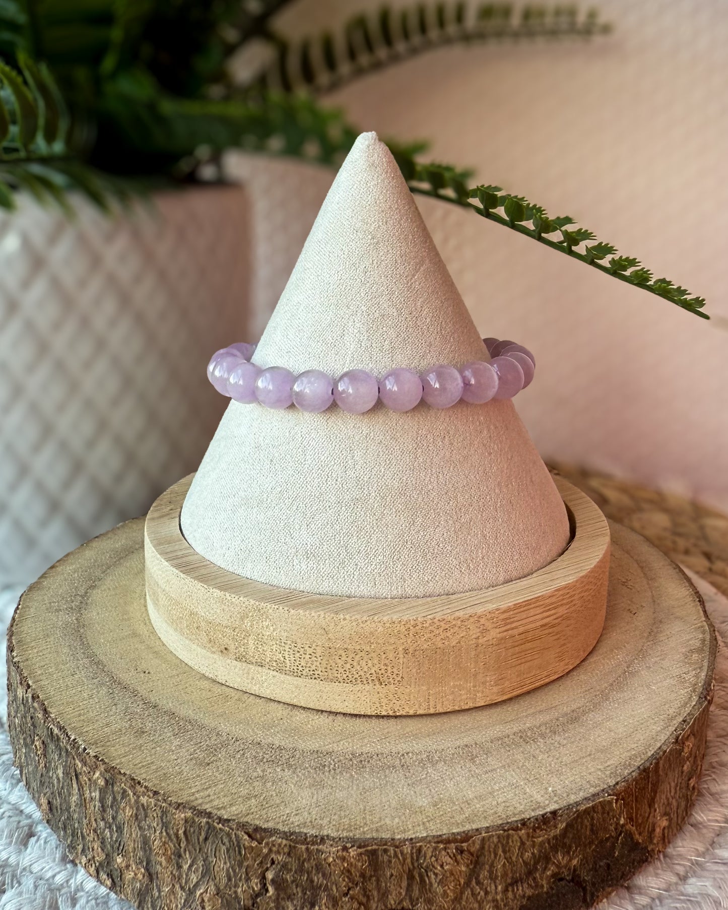 Bracelet Kunzite – amour & apaisement émotionnel