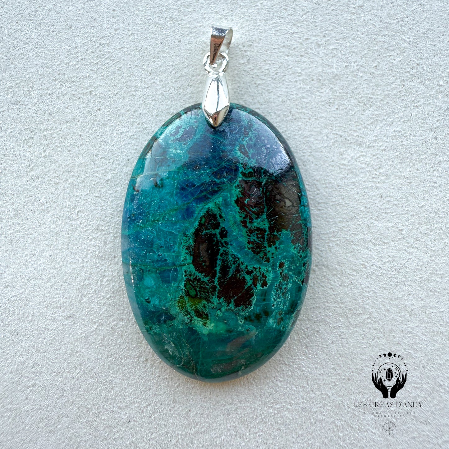 CHRYSOCOLE SUR QUARTZ