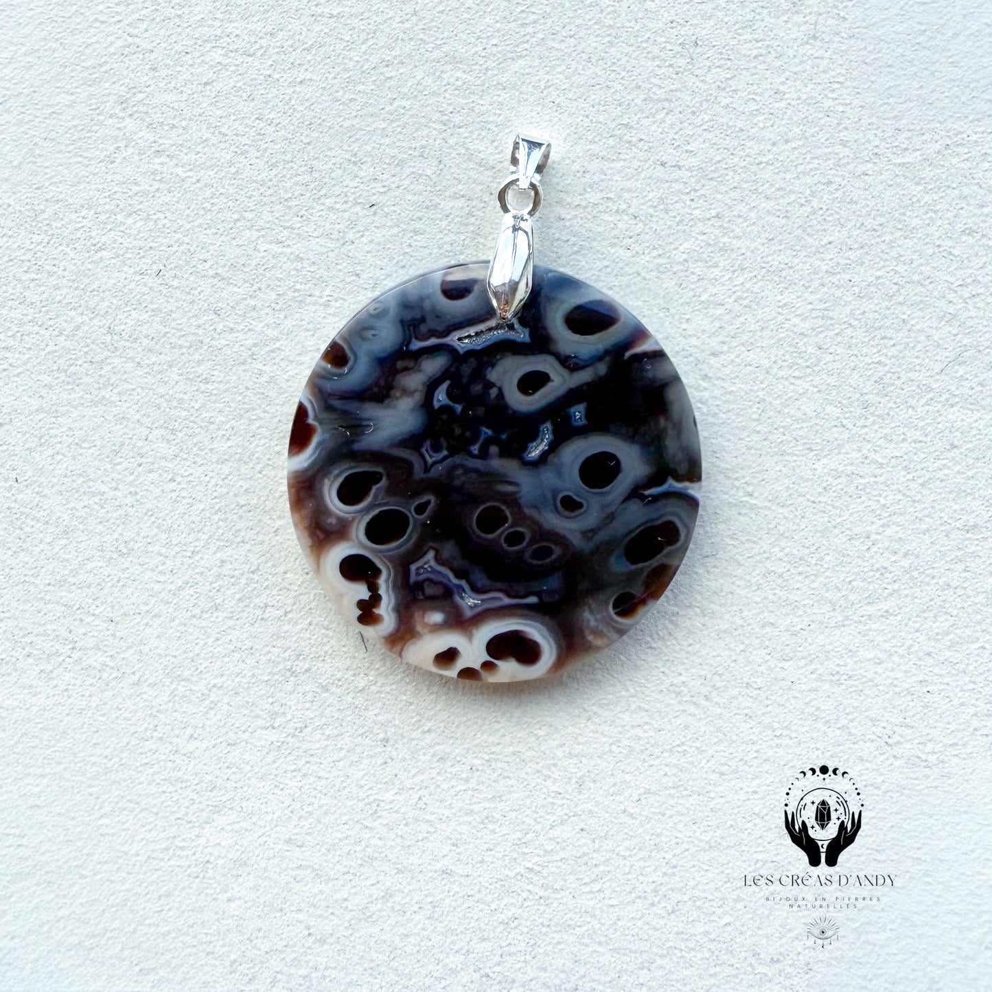 AGATE NOIR ORBICULAIRE