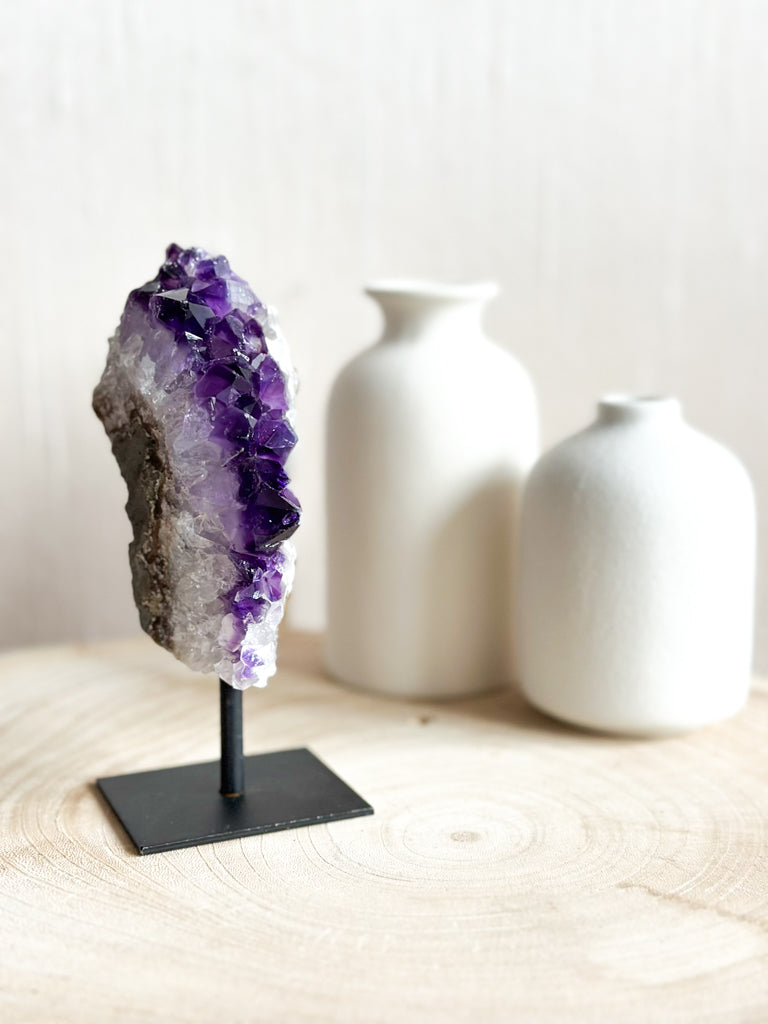 Géode sur socle