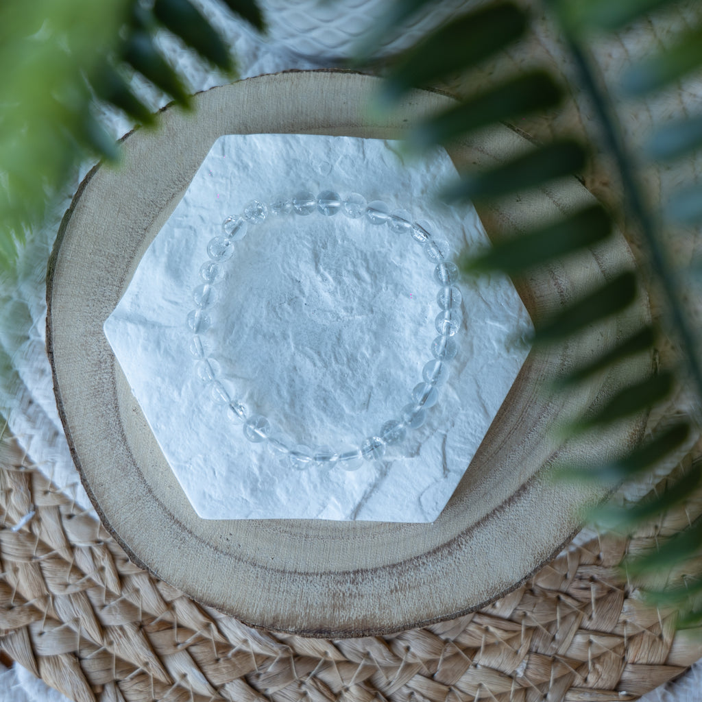 Bracelet Cristal de Roche – Pierre naturelle purification et énergie