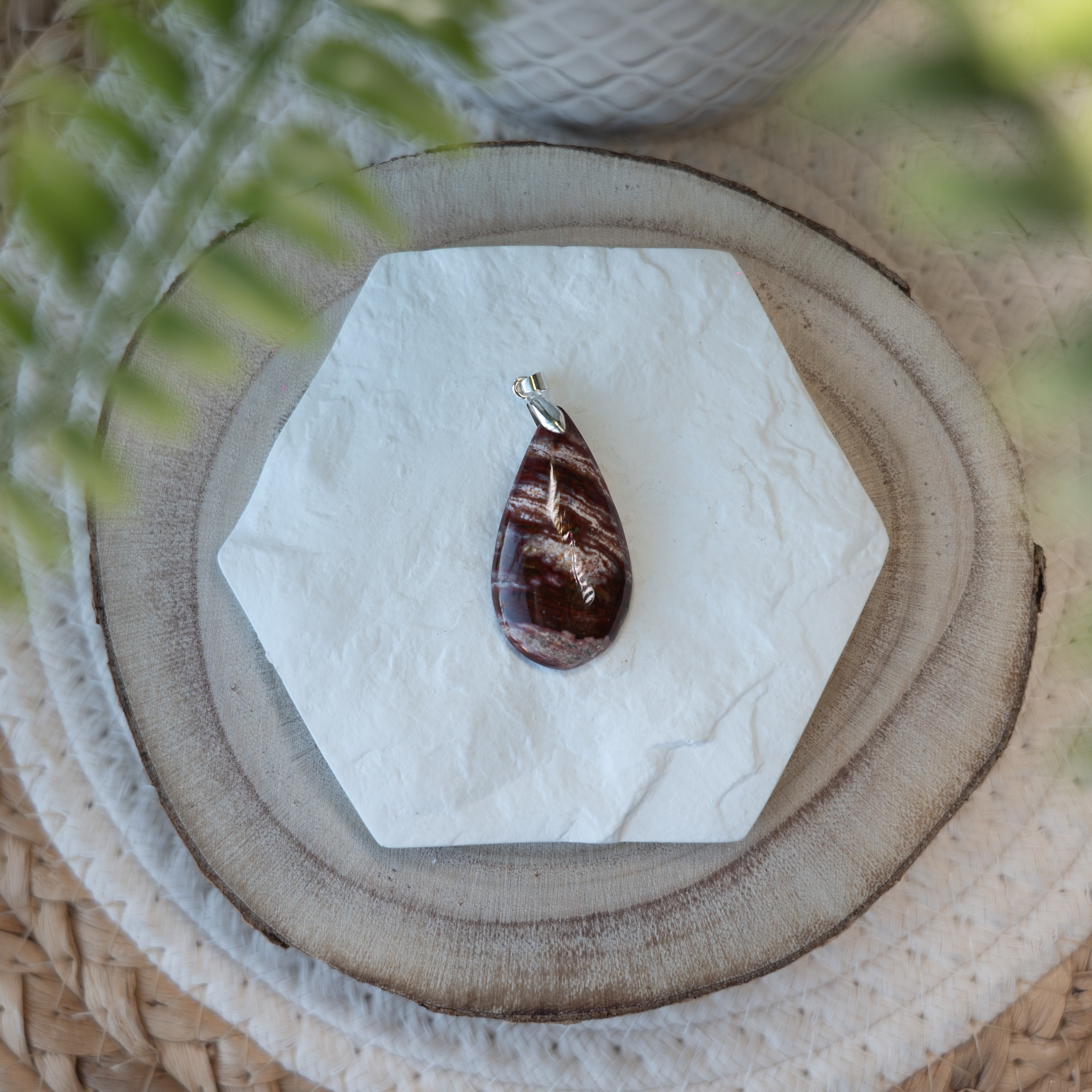 Pendentif Bois fossile 
