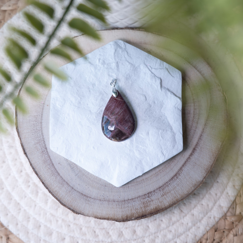 Pendentif Bois fossile 