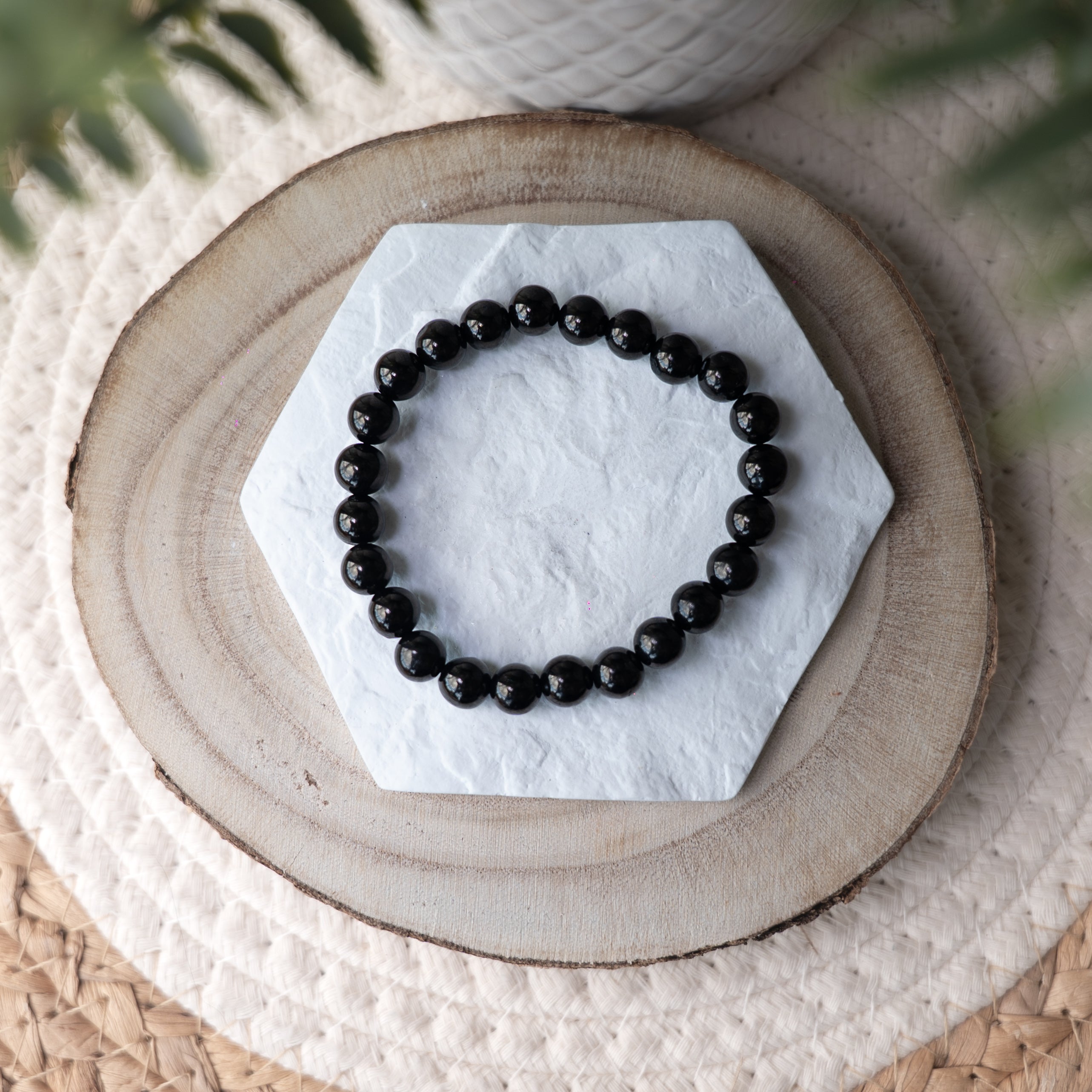 Bracelet Jais – Pierre naturelle protection et ancrage