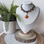 Collier en micro macramé fait main – Bijou artisanal bohème ajustable | Les Créas d’Andy