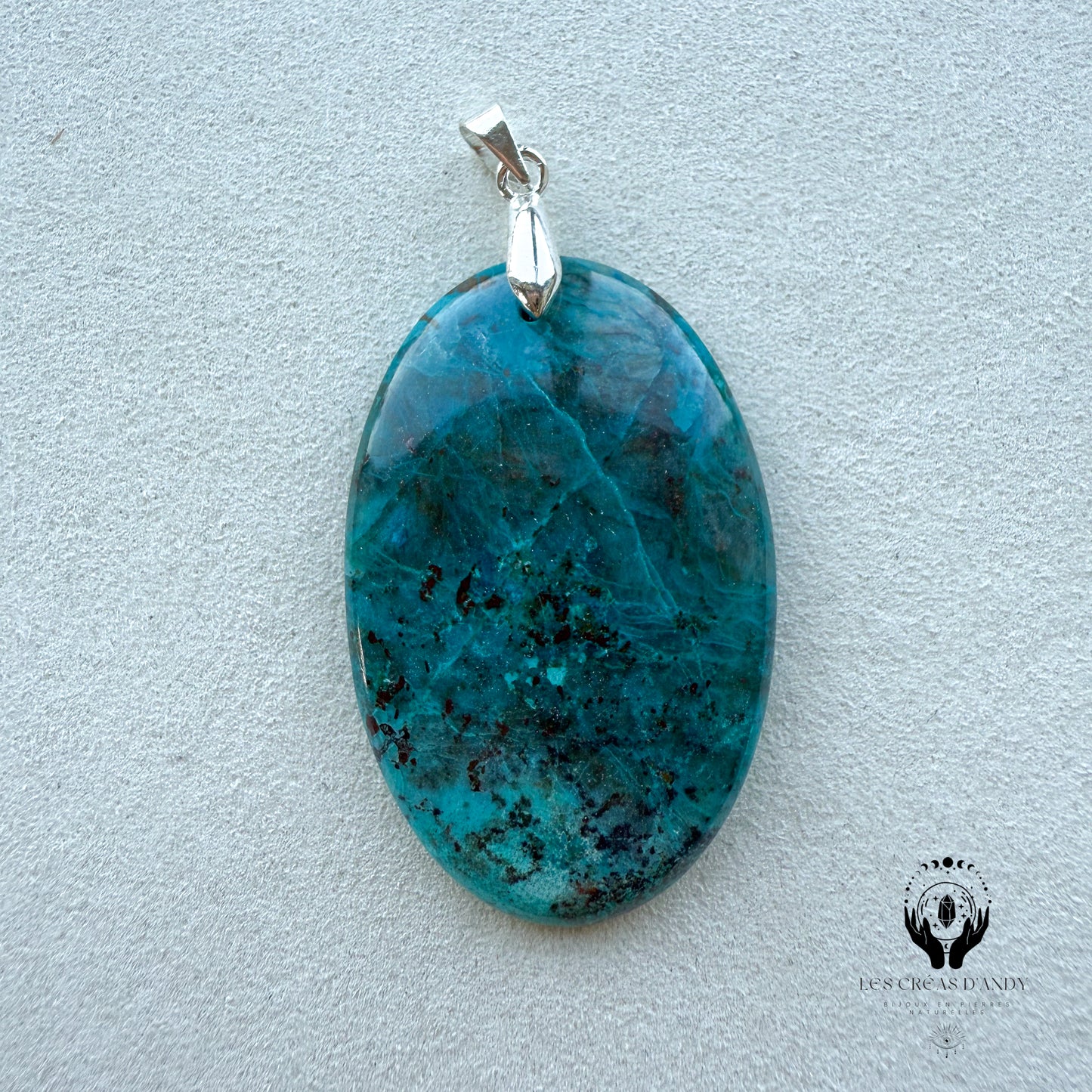 CHRYSOCOLE SUR QUARTZ