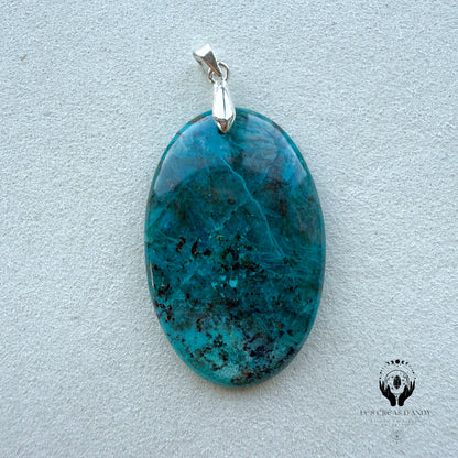 CHRYSOCOLE SUR QUARTZ