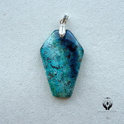 CHRYSOCOLE SUR QUARTZ