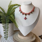 Collier en micro macramé fait main – Bijou artisanal bohème ajustable | Les Créas d’Andy