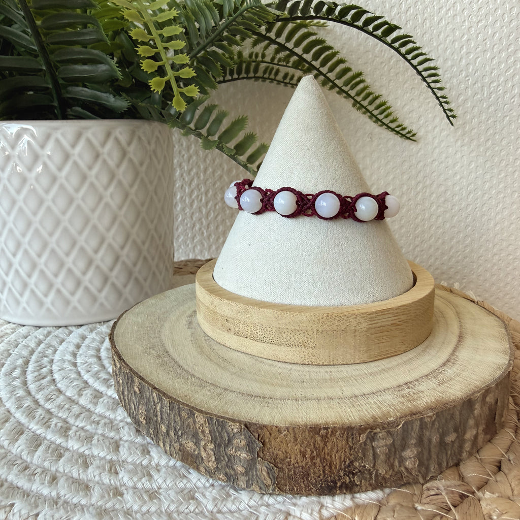 Bracelet en micro macramé fait main – Bijou artisanal bohème ajustable | Les Créas d’Andy