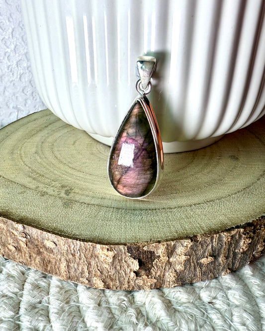 LABRADORITE VIOLETTE ARGENT 925