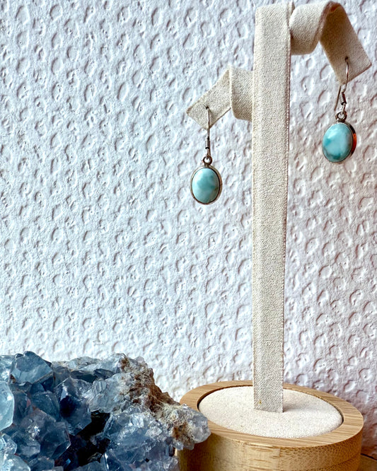 BOUCLES D’OREILLES LARIMAR