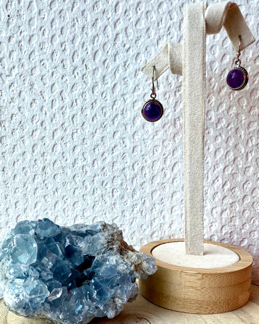 BOUCLES D’OREILLES AMÉTHYSTE