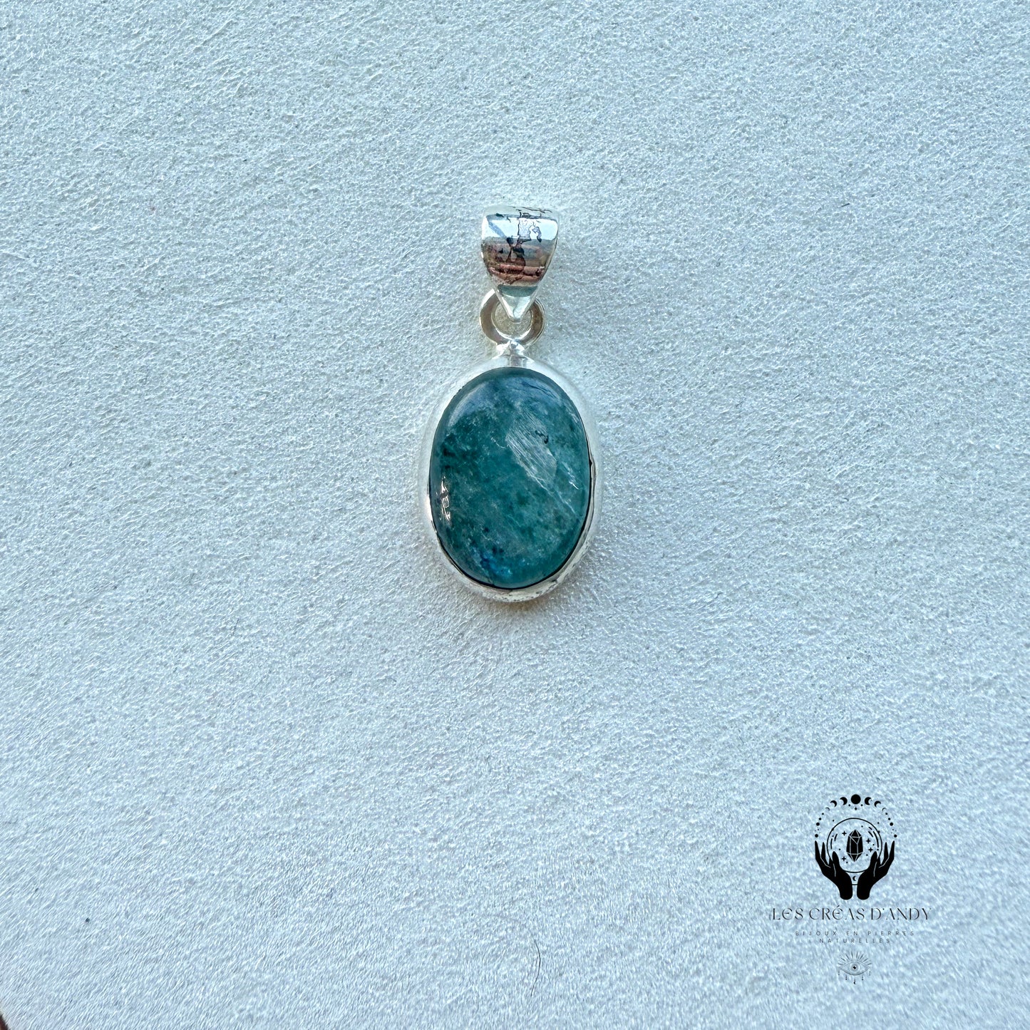 CYANITE VERTE ET ARGENT 925