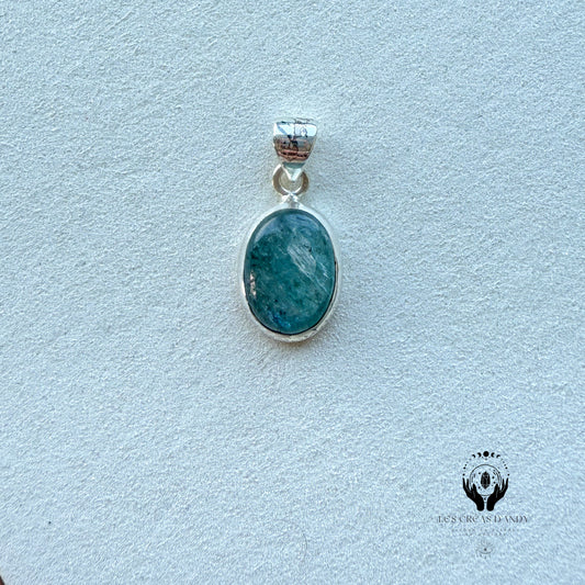 CYANITE VERTE ET ARGENT 925
