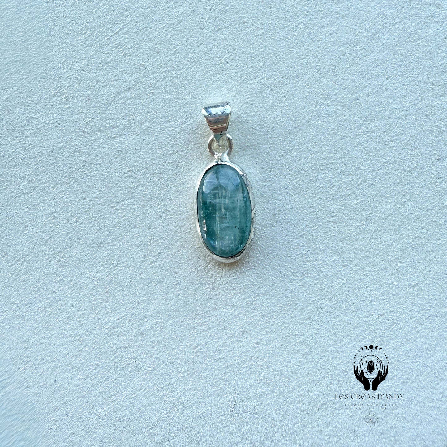 CYANITE VERTE ET ARGENT 925