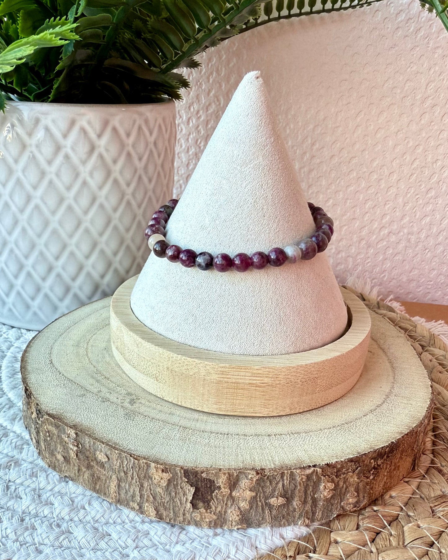 BRACELETS TOURMALINE ROSE