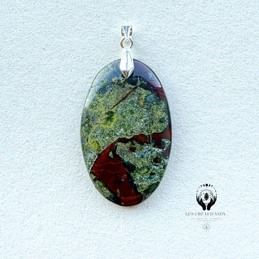 JASPE HELIOTROPE (JASPE SANG DE DRAGON)