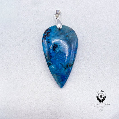 CHRYSOCOLE SUR QUARTZ