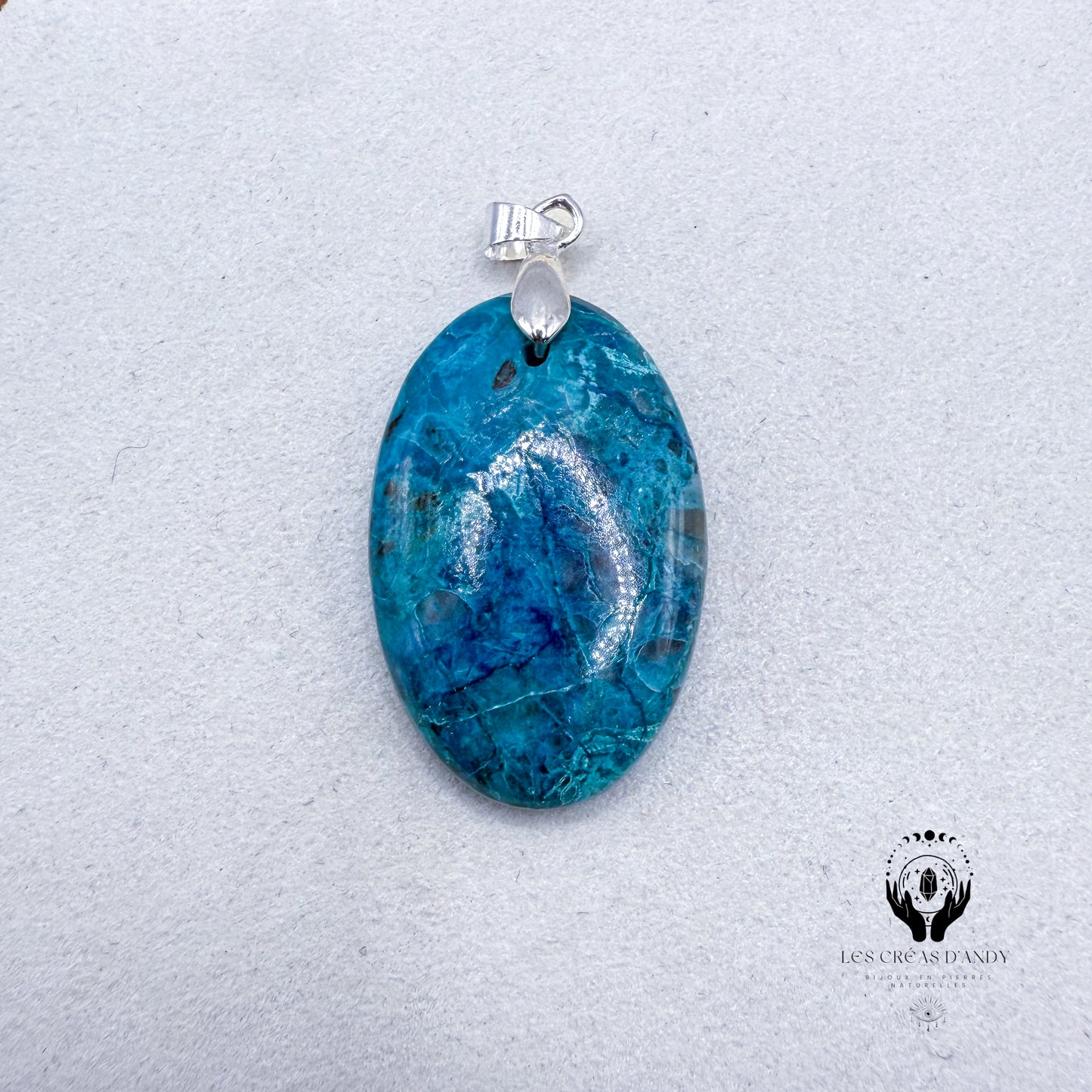 CHRYSOCOLE SUR QUARTZ