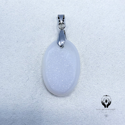 AGATE DRUZY BLANCHE