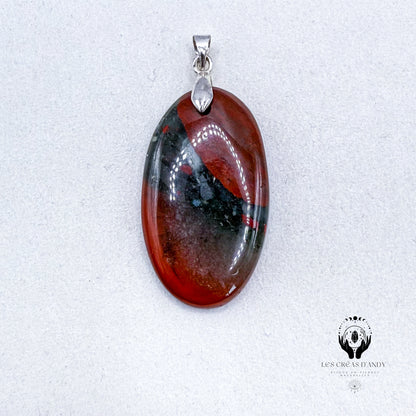 JASPE HELIOTROPE (JASPE SANG DE DRAGON)