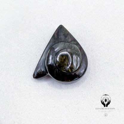 OBSIDIENNE MANTA HUICHOL