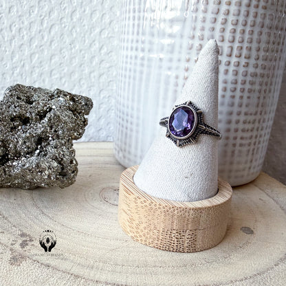 BAGUES ARGENT 925 REGLABLE FACETTE