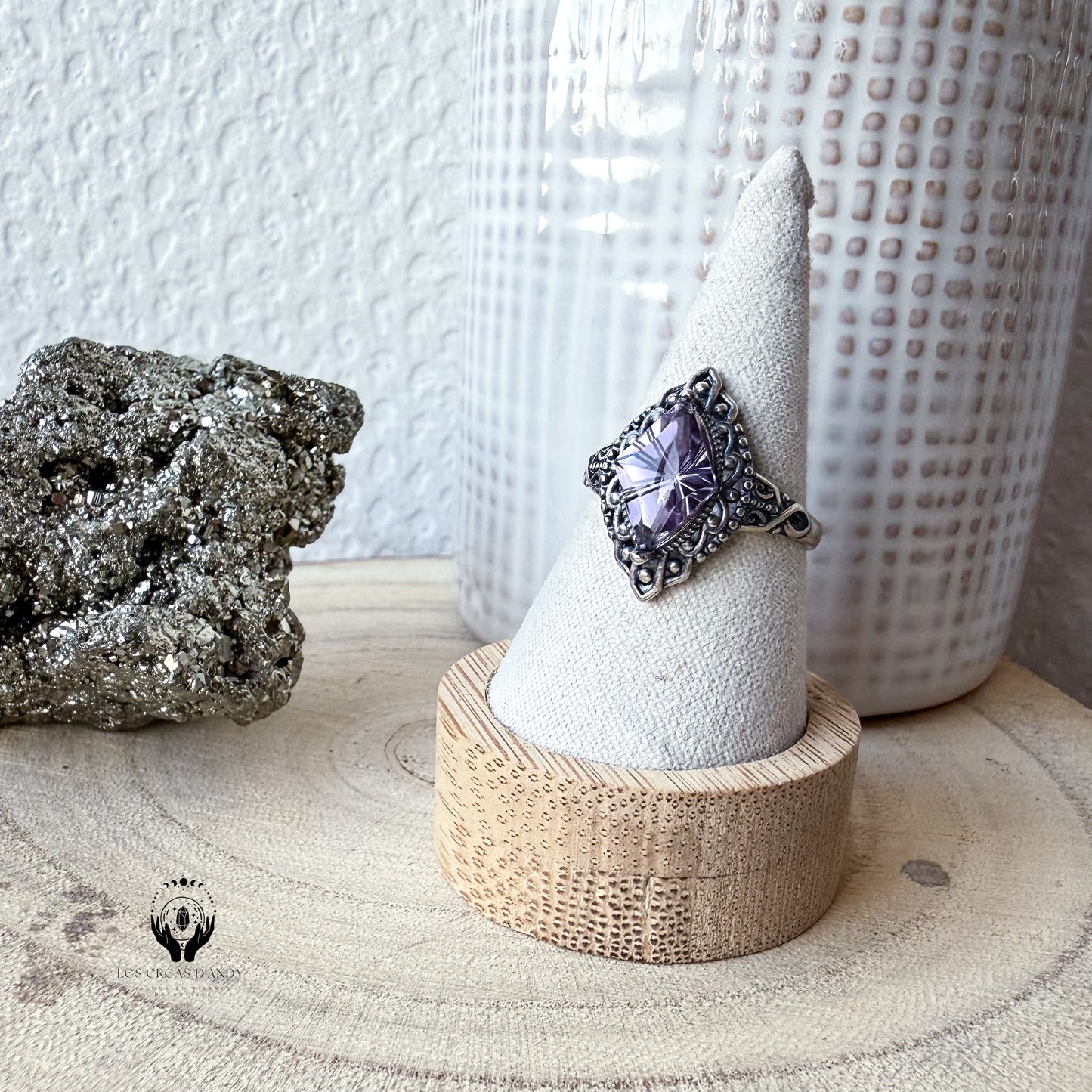 BAGUES ARGENT 925 REGLABLE FACETTE