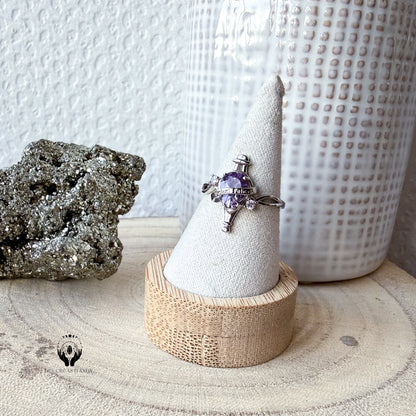 BAGUES ARGENT 925 REGLABLE FACETTE