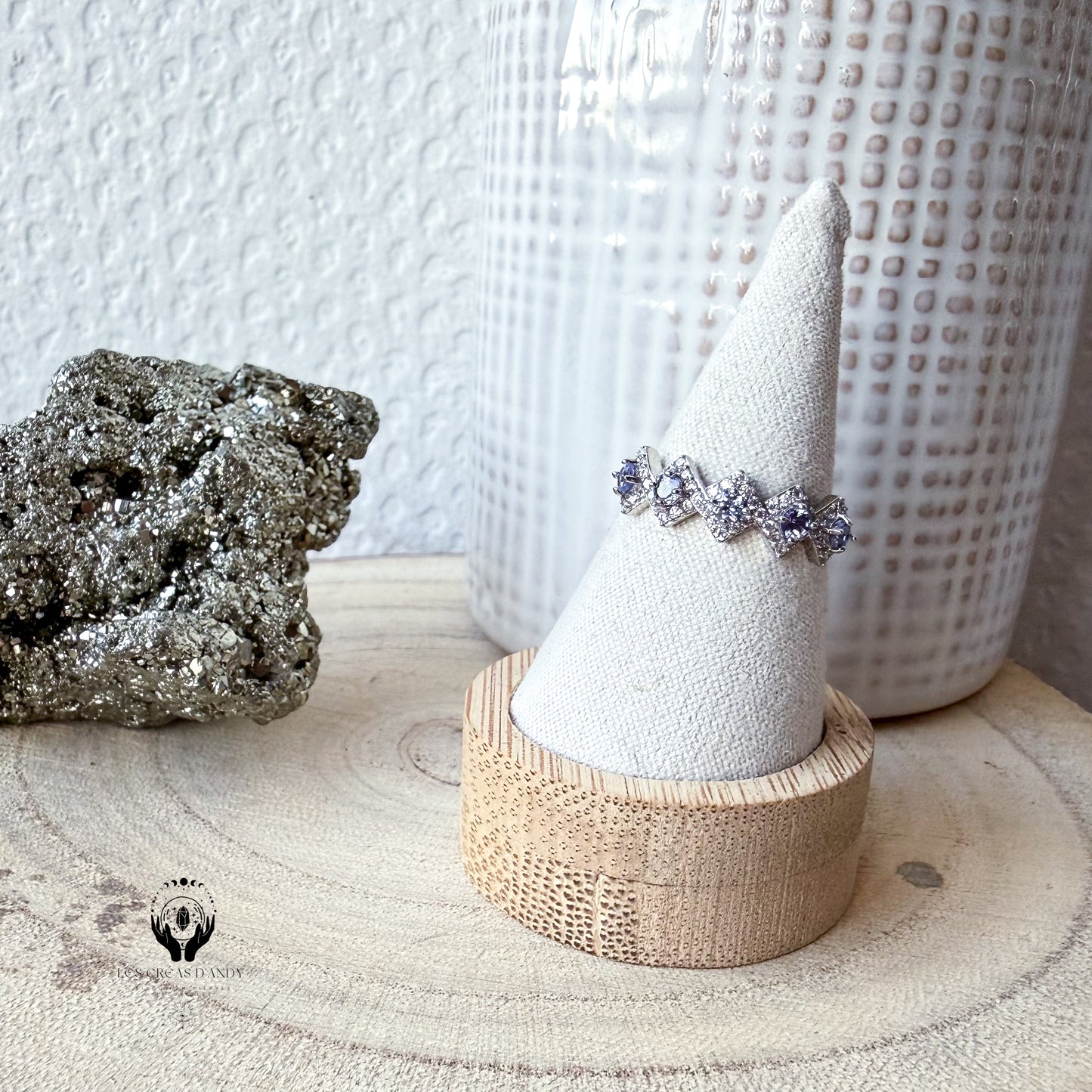 BAGUES ARGENT 925 REGLABLE FACETTE