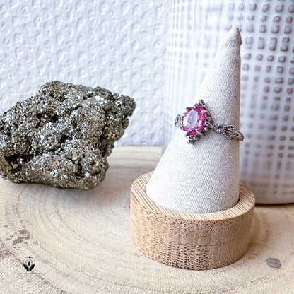 BAGUES ARGENT 925 REGLABLE FACETTE