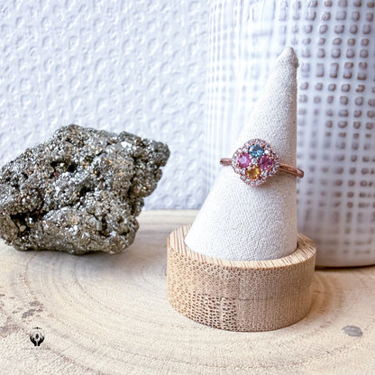 BAGUES ARGENT 925 REGLABLE FACETTE