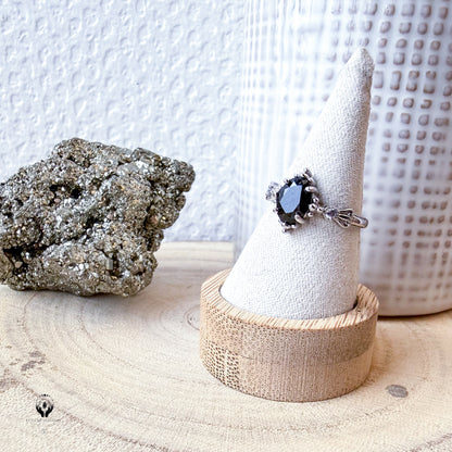 BAGUES ARGENT 925 REGLABLE FACETTE