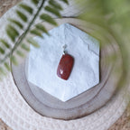 Pendentif jaspe rouge 