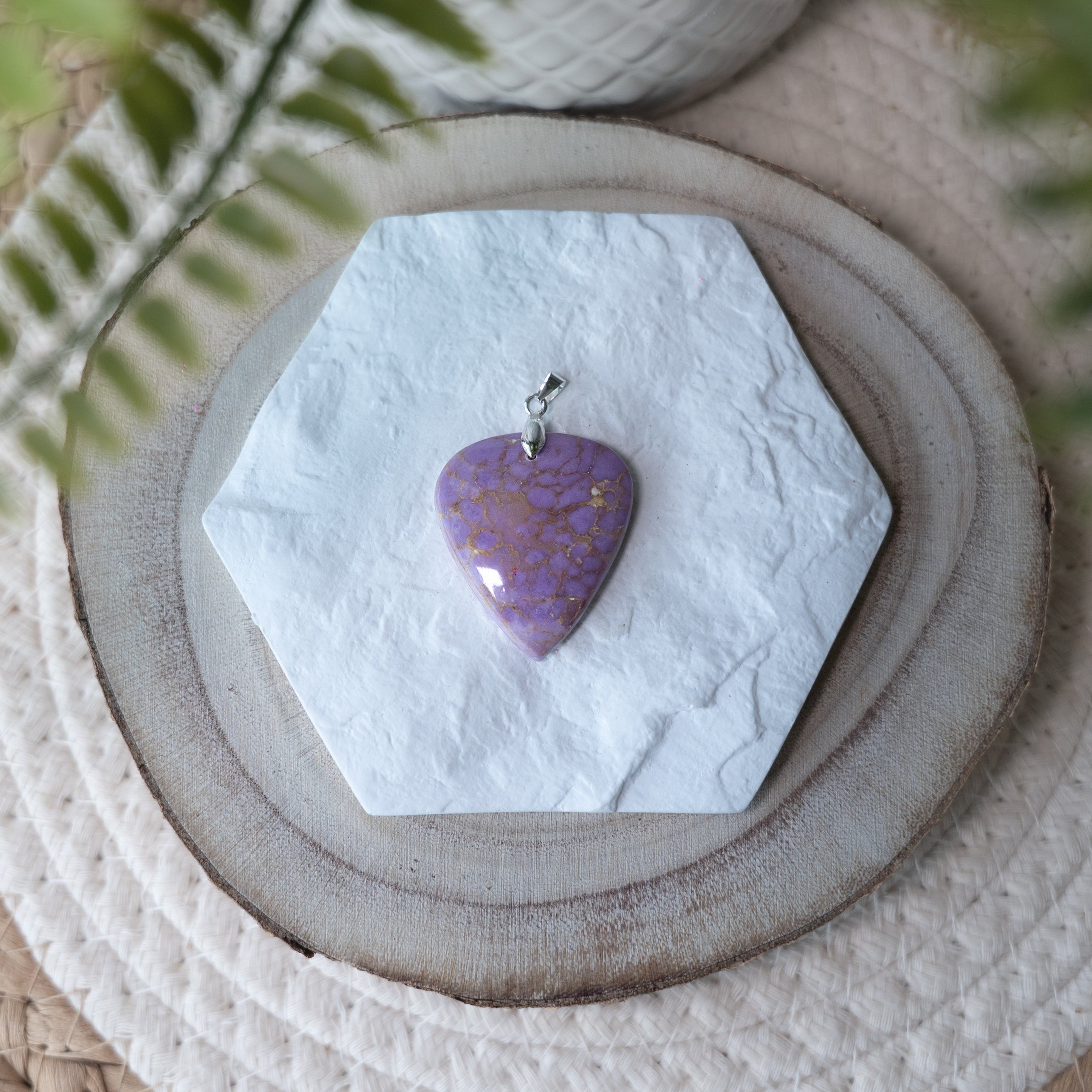 Pendentif Phosphosidérite – Pierre naturelle sérénité et apaisement