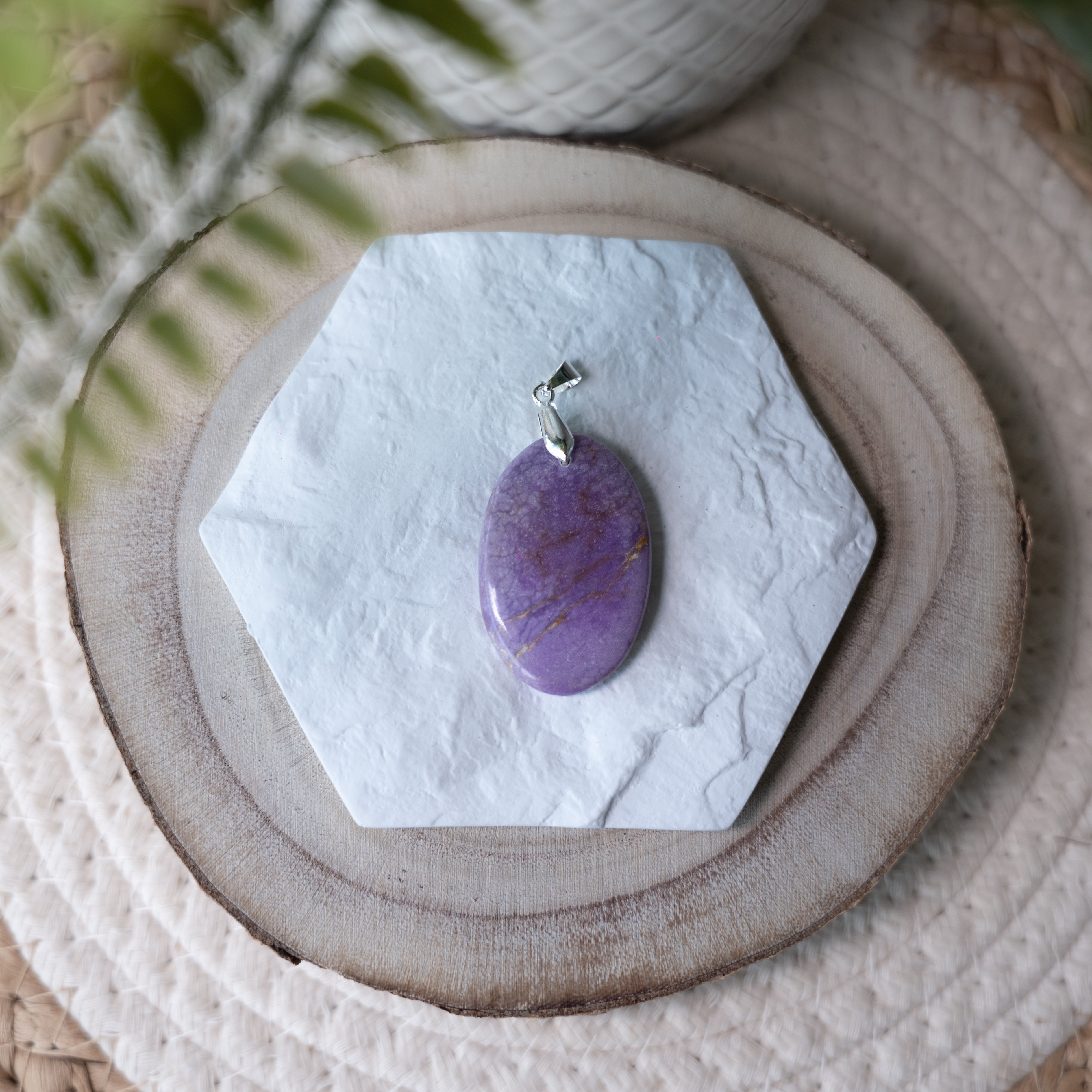 Pendentif Phosphosidérite – Pierre naturelle sérénité et apaisement