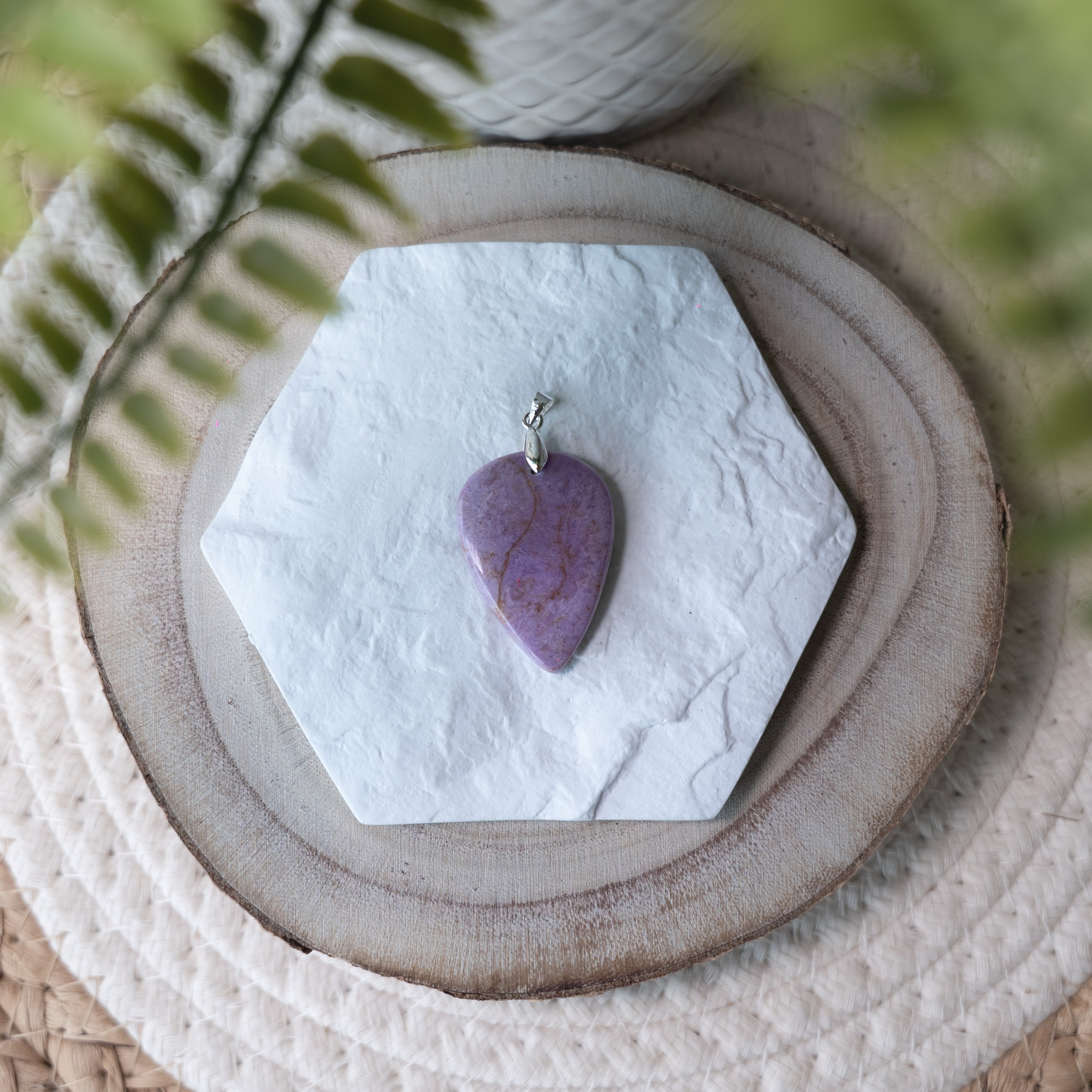 Pendentif Phosphosidérite – Pierre naturelle sérénité et apaisement