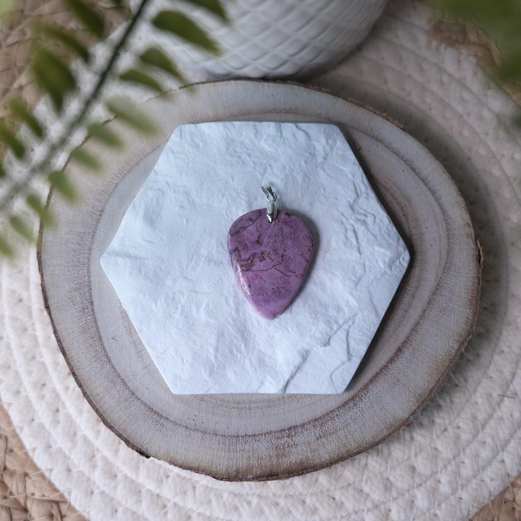 Pendentif Cobaltocalcite – Pierre naturelle amour et apaisement émotionnel