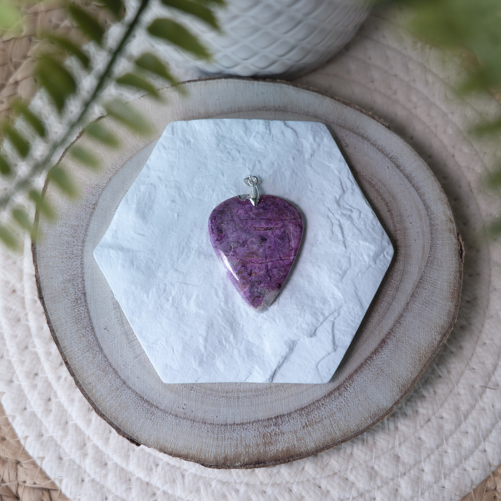Pendentif Cobaltocalcite – Pierre naturelle amour et apaisement émotionnel