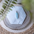 Pendentif Aragonite Bleue – Pierre naturelle apaisement et équilibre émotionnel