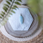 Pendentif Aragonite Bleue – Pierre naturelle apaisement et équilibre émotionnel