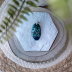 Pendentif Shattuckite – Pierre naturelle intuition et communication