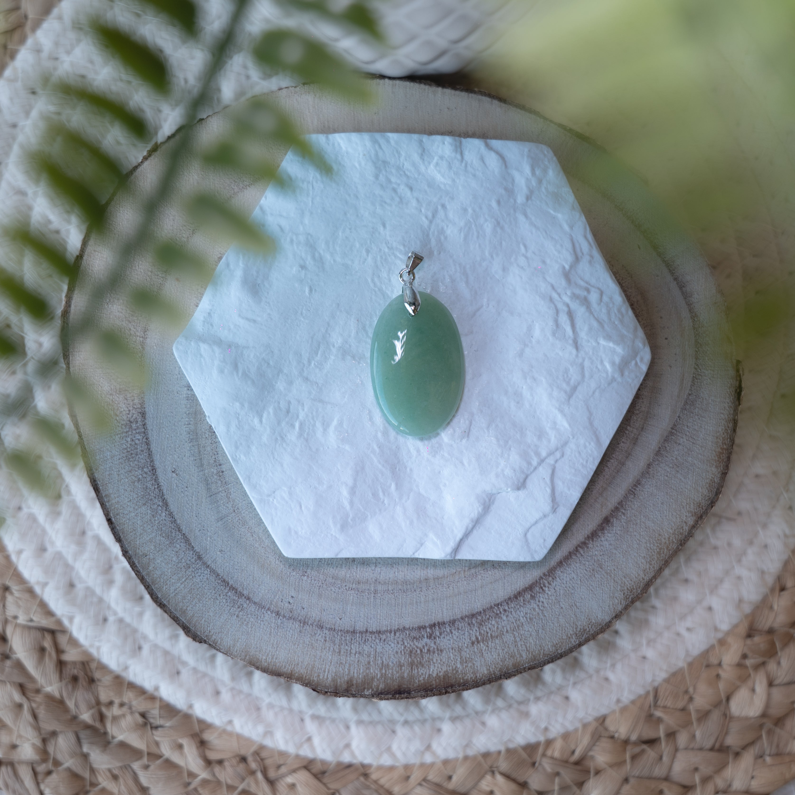 Pendentifs Aventurine Verte – Pierre naturelle chance et apaisement