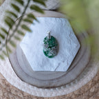 Pendentif Variscite – Pierre naturelle apaisement et équilibre émotionnel