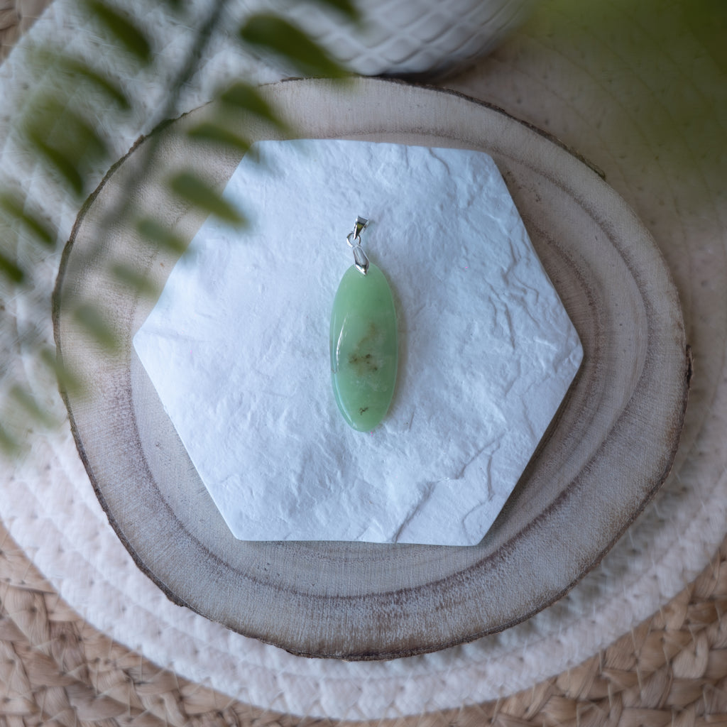 Pendentifs Chrysoprase – Pierre naturelle apaisement et renouveau
