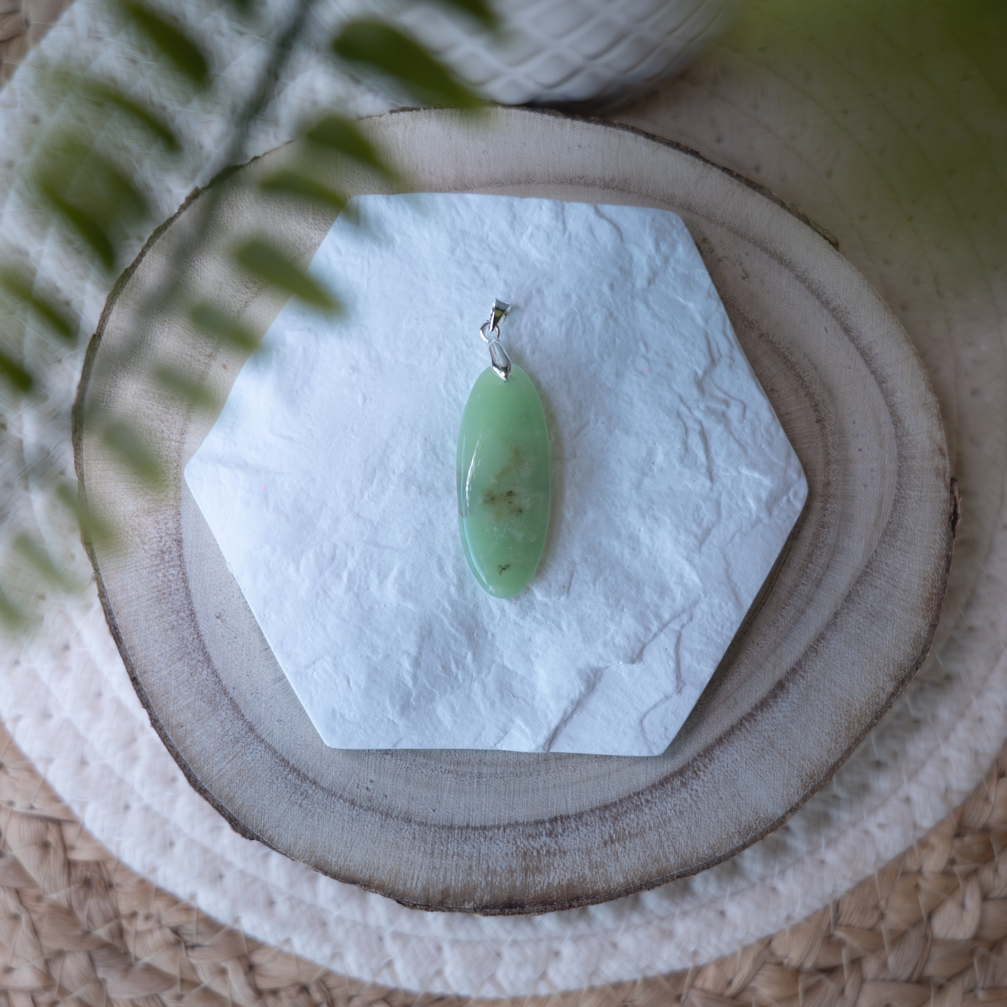 Pendentifs Chrysoprase – Pierre naturelle apaisement et renouveau