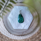 Pendentif Malachite Chrysocolle – Pierre naturelle protection et équilibre émotionnel