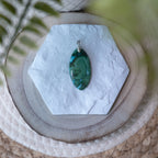 Pendentif Malachite Chrysocolle – Pierre naturelle protection et équilibre émotionnel