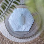 Pendentif Agate Druzy Blanche – Pierre naturelle pureté et apaisement